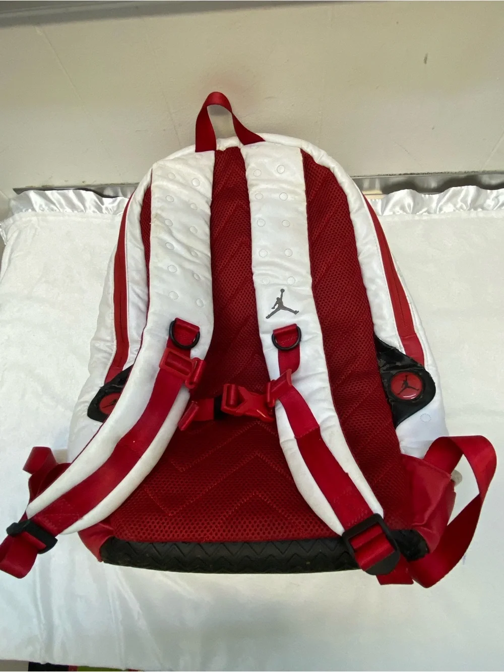 Air Jordan 13 RETRO Backpack White/Red Nike Adjustable Japan